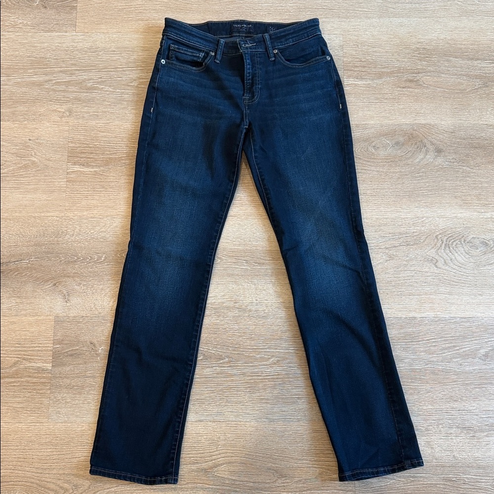 Lucky Brand Women's Mid Rise Sweet Straight Leg Jean - Dark Blue